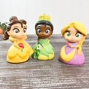 Disney Princess Bath Toys Set Of 3 Belle Rapunzel Tiana